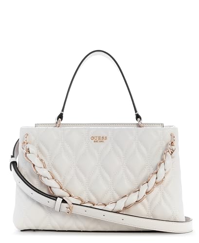 Sac à main GUESS Maxine écru à bandoulière avec deux compartiments