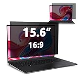 Blickschutzfolie kompatibel mit 15,6 Zoll, Abnehmbarer 16:9 Seitenverhältnis Laptop Blickschutzfilter, Anti-Spy/Einfache Installation/Blendschutz/Blaulichtblockierung