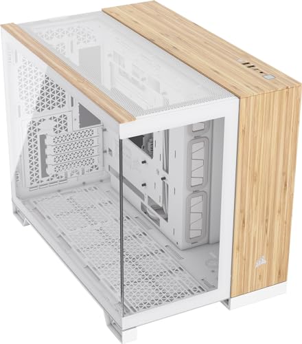 CORSAIR 2500X mATX PC Case, White Bamboo