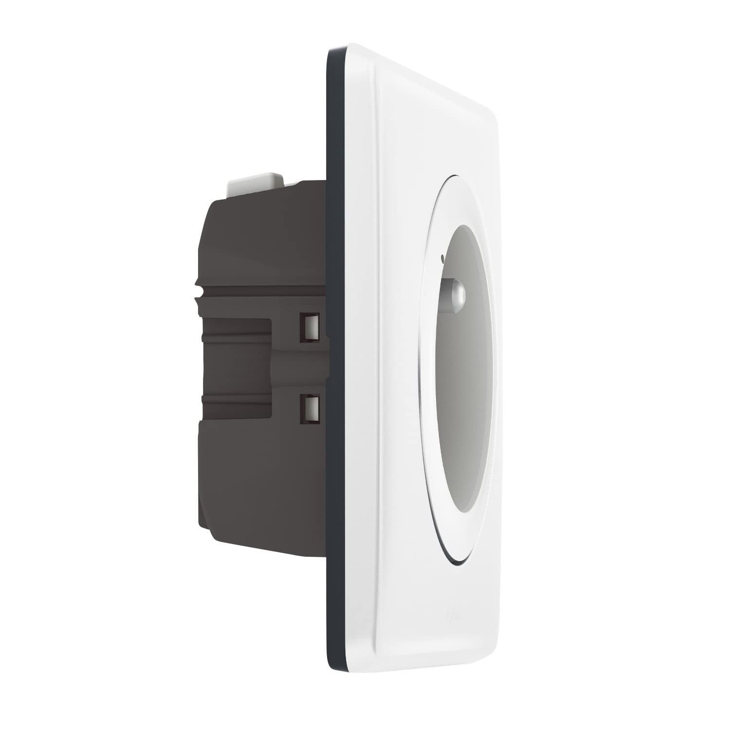 Lote de 3 tomas conectadas con toma de tierra – Céliane with Netatmo (medición de potencia y seguimiento del consumo) con placa blanca – Control remoto de aparatos eléctricos – Legrand 199160
