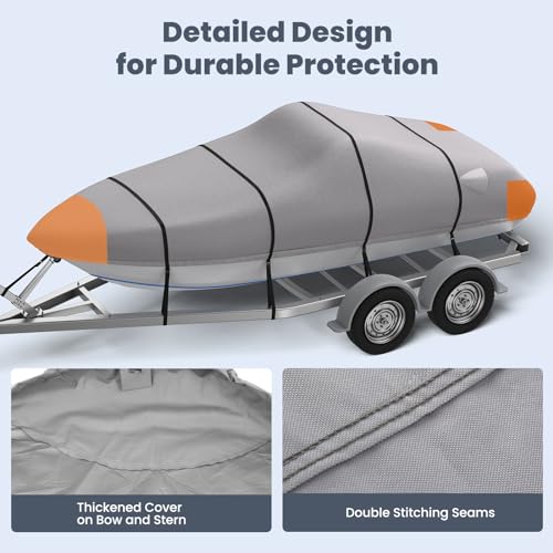 Rvmasking QX1505H-A08 1200D Full Heavy Duty Boat Cover thumb #2