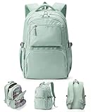 sikazan Sac à Dos Loisir pour Homme et Femme, Sac a Dos École de Collège avec Compartiment Ordinateur 15.6 Pouces, Sac d'École Résistant à l'Eau pour Travail, Voyage et Université (Vert)