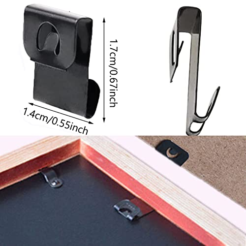 Pack of 100 Picture Frame Hanger Accessories Hooks, Prong Hanger Pictures Hanging Picture Hanging Kit - Image 2