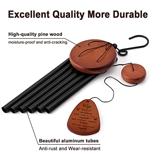 Image of SteadStyle Memorial Gifts for Loss of Wife, Memorial Wind Chimes, in Memory of Loved One, Bereavement Gifts, Sympathy Gift for Loss of Wife, Home Decor Outdoor Garden Patio