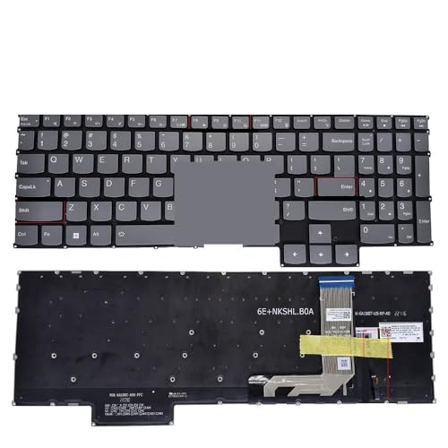 RGB バックライトキーボード US RU TR Ideapad ゲーミング用 3-15IAH7 Y9000X R900X 2020 PT5SYXRGBG PT5SYXBG(Black)