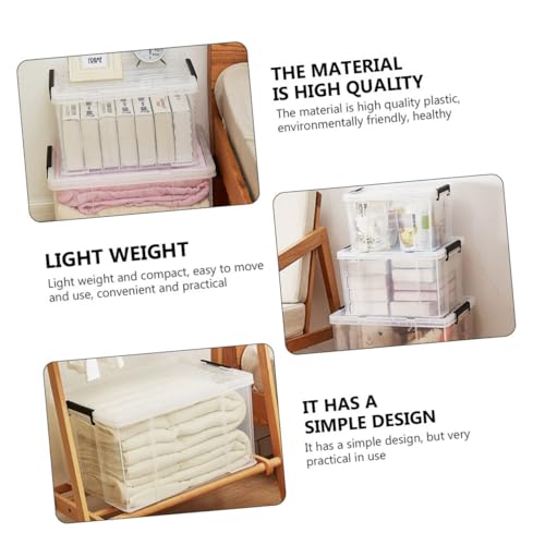 Boîte de rangement plastique blanc 30l pour solutionner le désordre - 5