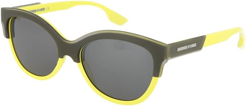 Sunglasses Womens Cat Eye Base Yellow Top Grey MQ0026O-30000239-004S