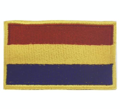 Zpubli+, Parche Bandera Republicana, Bordado 7,5x5 cm – Cierre de Gancho y Bucle – Resistente y Fácil de Colocar (Pack 1, Gancho y Bucle)