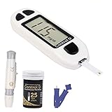 Control D Blood Glucose Monitor (Pack of 25 Strips, White)