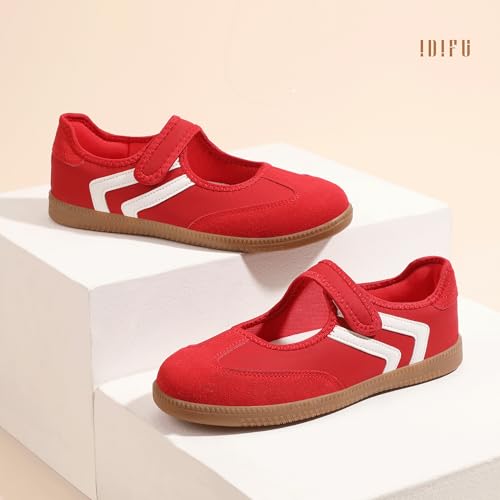 Image of IDIFU Mary Jane Sneakers for Women Retro Fashion Casual Ballet Flats