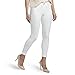 HUE Women's Essential Denim Skimmer Leggings, Cuffed Hem-White, M