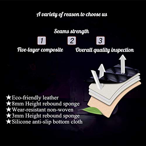 Red Rain Universal Seat Covers for Cars Leather Seat Cover Black Car