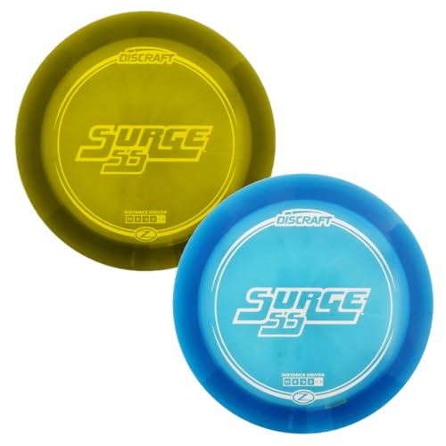 Mint 2 Pack Discraft Elite Z Surge SS Distance Driver Golf Disc, 173-174g