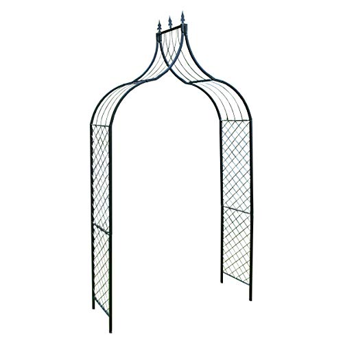 Selections Versailles Metal Decorative Garden Arch with Ground Spikes