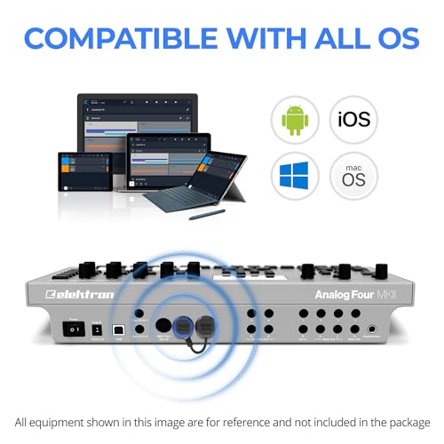 Image of CME WIDI Master Blue Limited Edition Bluetooth MIDI Adapter | 5-pin DIN, Ultra Low 3ms Latency, No Battery, Powered via MIDI Out