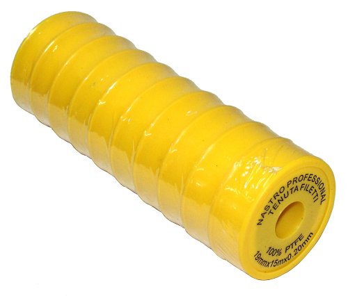 Preisvergleich Produktbild Aerzetix: 10 x PTFE-Bänder Teflondichtungen Sanitärarmaturen 19x15x0.2
