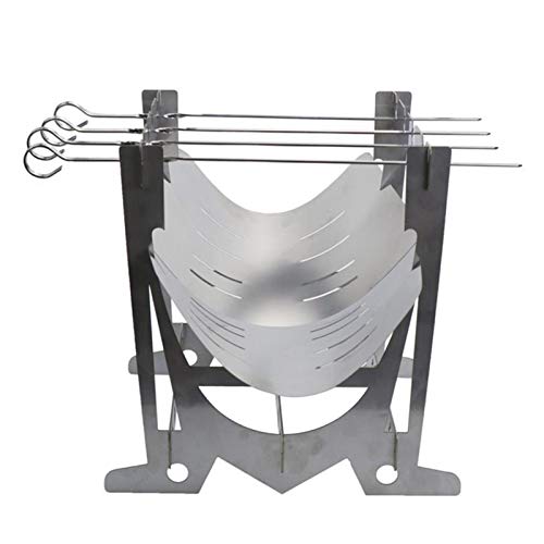 Holzkohlegrill Tragbarer Holzkohlegrill Edelstahl-Grill für Travel Grill Outdoor