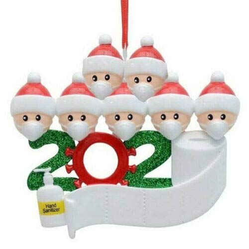 HoitoDeals 1 Pcs 2020 Marry Christmas Hanging Ornaments For Family Xmas Decor Novelty Item