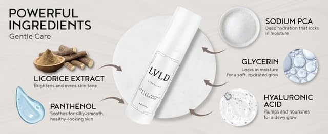 LVLD Gentle Hydrating Facial Cleanser (3oz) – pH Balanced, Soap-Free Daily Face Wash with Hyaluronic Acid – For Sensitive & Dry Skin – Non-Stripping, Made in USA - Image 7