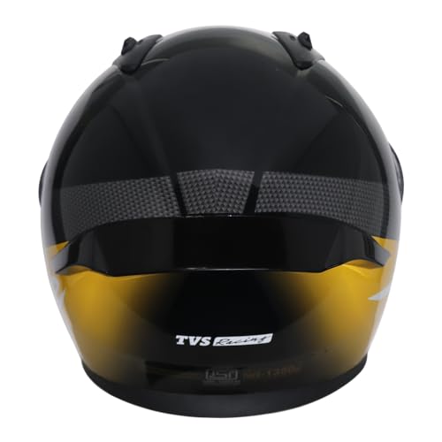 Image of TVS Racing Apache Themed Full face Helmet Black & Yellow