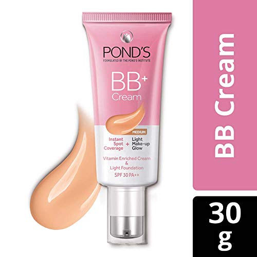 Image of POND'S BB+ Cream, Instant Spot Coverage + Natural Glow for Normal Skin, 02 Medium, 30 g