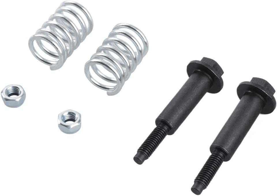 Universal Exhaust Bolts and Spring Stud Nut Kit Compatible with Multiple Vehicle Models