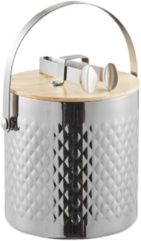 アイスペール 溶けない 二重構造 真空断熱 アイスバケット ステンレス 氷入れ ハンドルとフタ付 1.4L/2L/3L大容量 保冷用