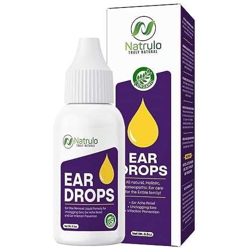 Natural Ear Drops for Ear Infection – Homeopathic Eardrops for Adults, Kids, Baby, & Pets – Relieves Ear Aches, Swimmer’s Ear, & Loosens Wax – Kids Safe Ear Health Made in USA