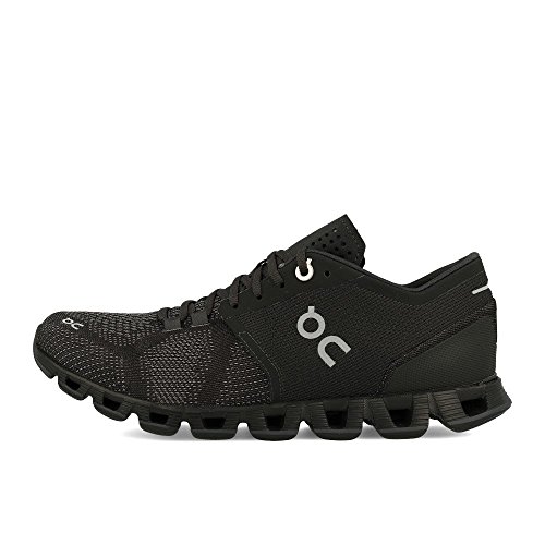 On Running Womens Cloud X Black/Asphalt Running Shoe - 6.52