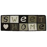 Bonito felpudo para tu hogar. Felpudo Estampado Sweet Home 25X75Cm Coco - Gris