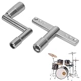 JYXNU 2er Pack Trommelschlüssel Schlagzeug T Stimmschlüssel Schlagzeug Adjustable Drum Key Schlagzeug Zubehör, kontinuierliche Bewegungsgeschwindigkeitstaste, Neuheit Geschenk für Drummer