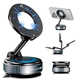 Suporte de celular magnético a vácuo nano gel 360°, suporte de telefone de carro para Magsafe, imã, automotivo, suporte de telefone com ventosa
