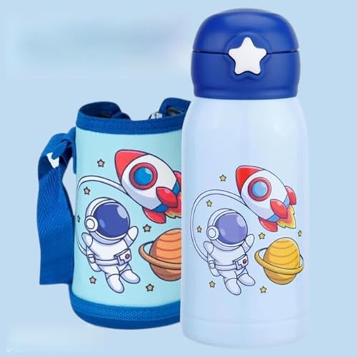 Image of CLAY CRAFT VACBOTT Kids Double Walled 18 Hours Hot and 24 Hours Cold Water Bottle-550ML, 2-Piece Steel Bottles for Travelling|BPA-Free|Leak Proof|BIS Certified|1Year Limited Warranty