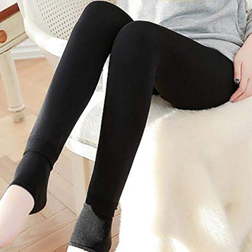 Women's Plus Velvet Thickening Leggings Pearl Velvet One-piece Pants Wearing New Warm Pants Solid C
