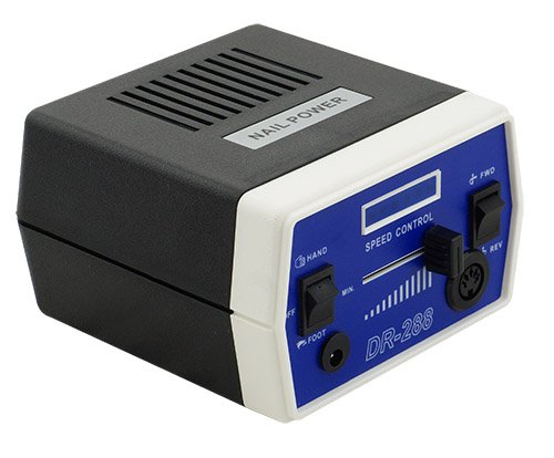 Torno de Manicura y Pedicura Profesional de 30.000 RPM con Fresas Peluquería Multicolores (TN018 Negro)