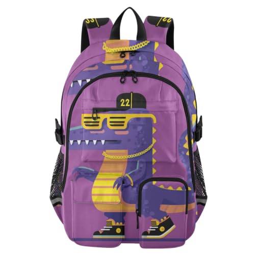 Mochila de viaje grande Y2k con textura de cocodrilo para portátil de 17.5 pulgadas
