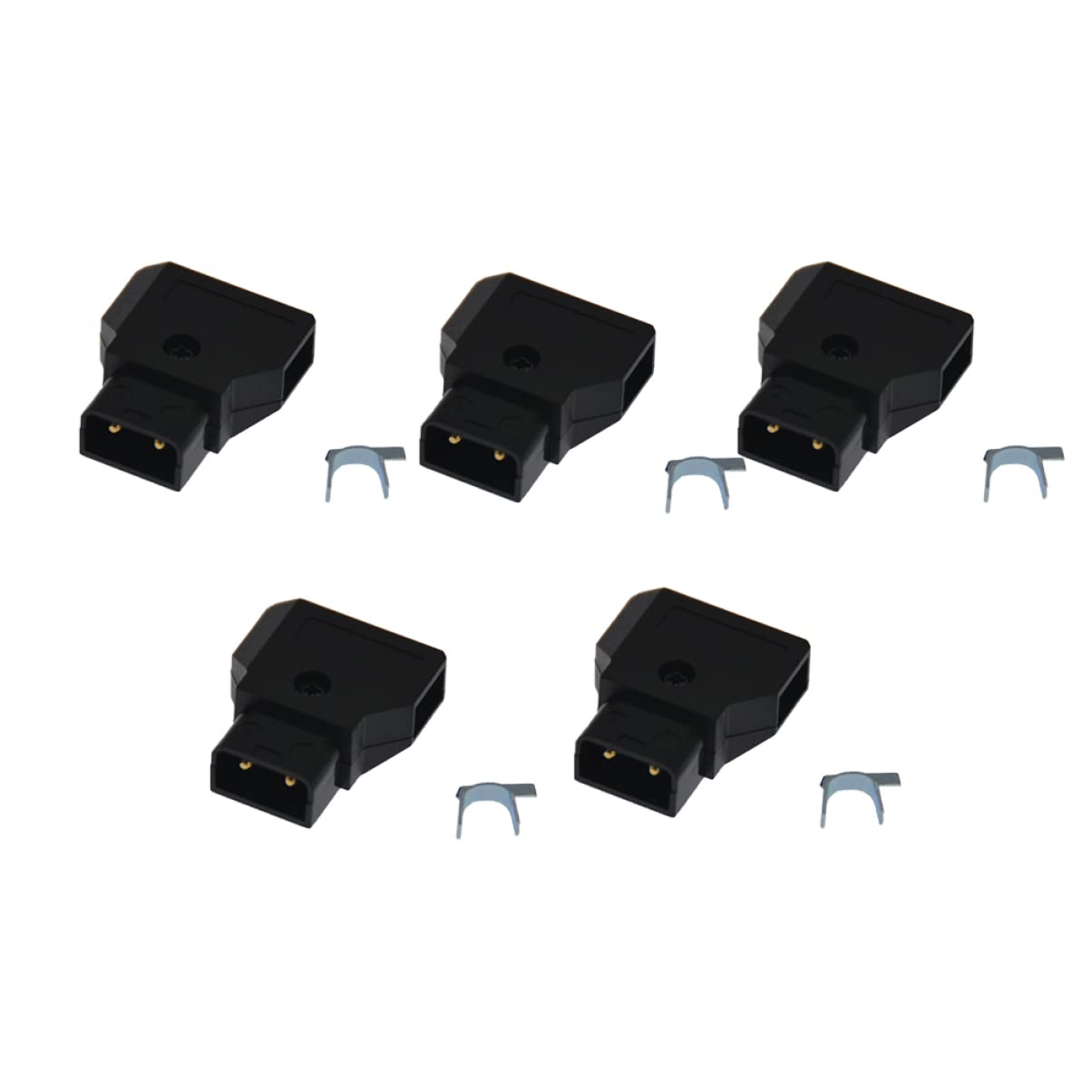 Conector de adaptador D-Tap para batería de cámara Mobestech y kit de conectores macho 8