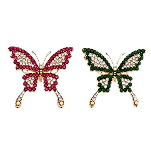 Butterfly Stone Saree Pin Brooch for Women | Decorative Ethnic Saree Clip-picture-15