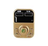 【LLAMADA MANOS LIBRES】Después de que el Transmisor FM Bluetooth esté conectado con su teléfono inteligente, puede proporcionarle una llamada fluida y clara a través de la tecnología de la cancelación de eco y supresión de ruido CVC. Simplemente presione el botón ''Phone'' de FM para responder / colgar / rechazar / volver a marcar las llamadas, y puede alternar sin problemas entre llamadas entrantes y música. Hace que la conducción sea más fácil y segura.