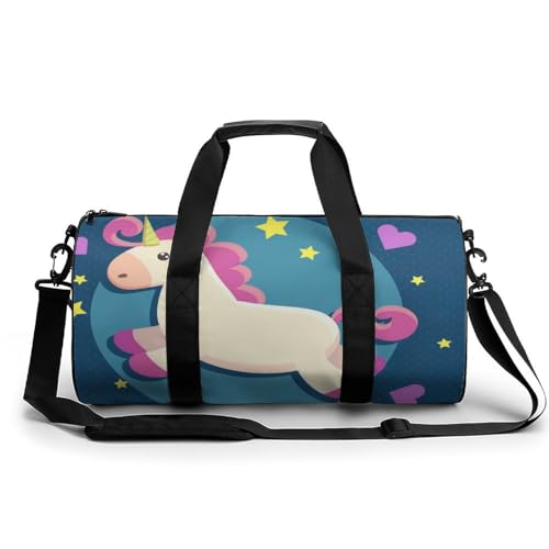Sac de gym licorne d'amour pour le camping et la randonnée en pleine nature