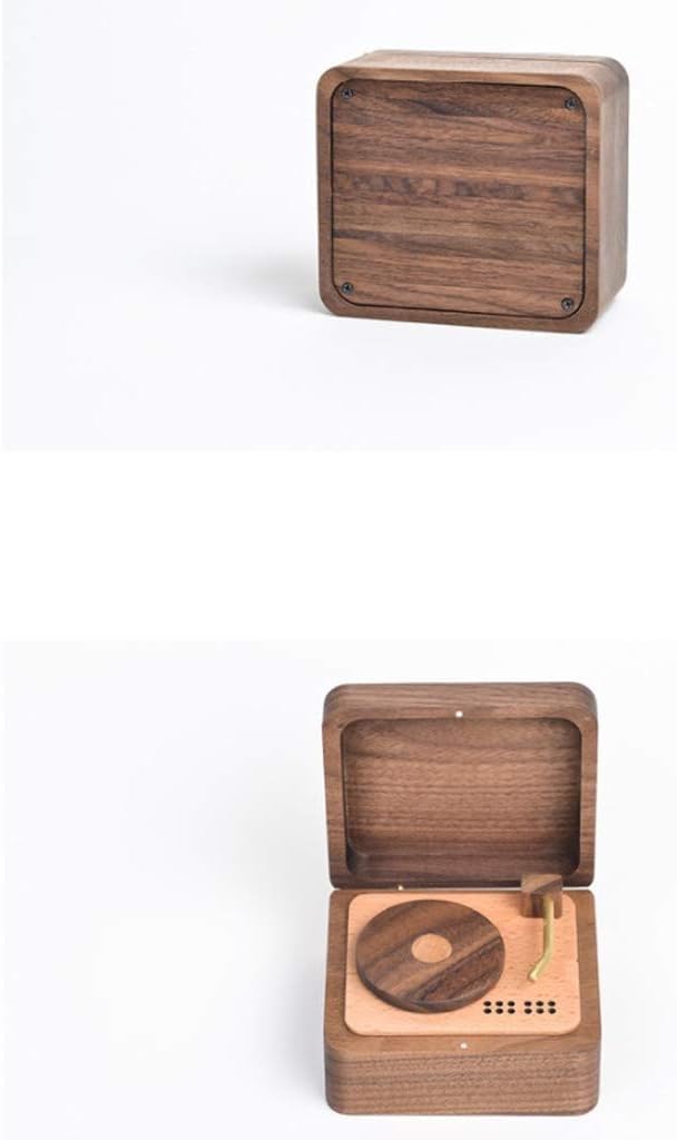 regalo Caja de música Reproductor de discos de vinilo Caja de música, Caja musical de madera, Cajas de música de regalo, Caja de música de regalo creativa, Caja de música de regalo de cumpleaños, Caja