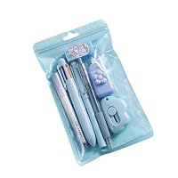 Set Cancelleria Kawaii Rosa 7 Pezzi: Penne, Evidenziatore, Temperamatite E Righello! Kit Super Carino Per Scuola, Ufficio O Regalo Per Ragazze. - 4
