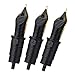 Set of 3 Jinhao X159, 1935 and 9019 Fountain Pen Replacement Nib Fine Size Parts Gold Trim