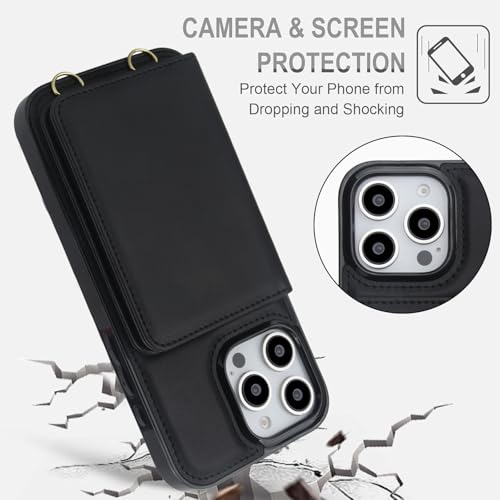 Coque iPhone 16 Pro Max blocage RFID et dragonne bandoulière