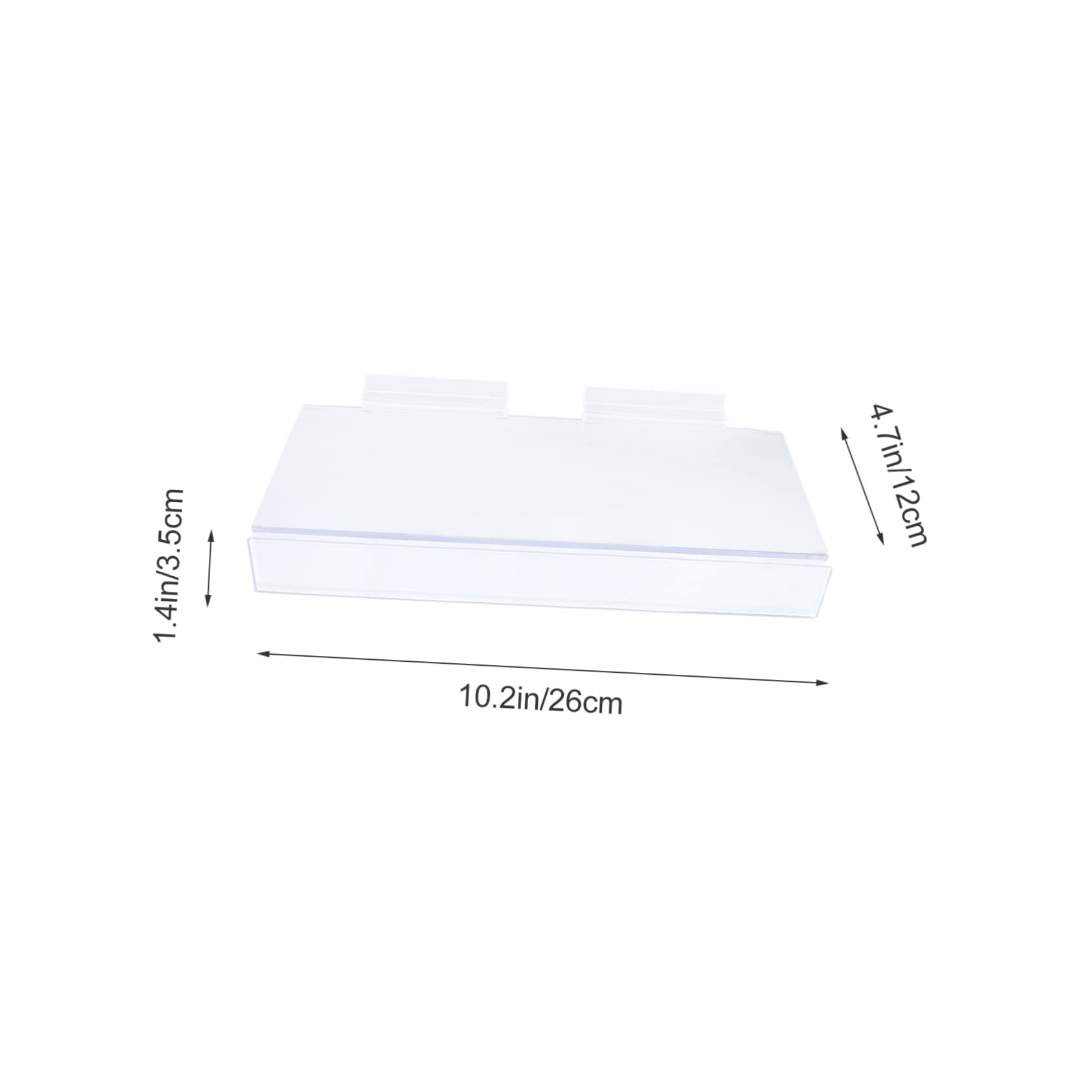 Cabilock Plastic Shoe Display Stands 5 Pack Easy to Install Sandal Display Rack for Mall Supermarket