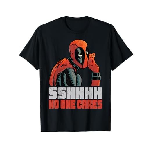 Marvel Deadpool SSHHHH No One Cares Whisper T-Shirt