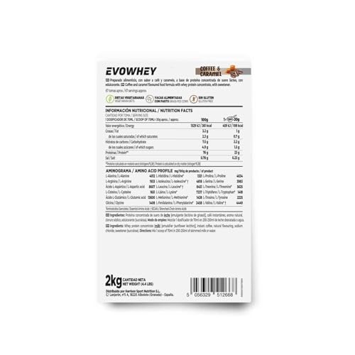 HSN-Evowhey-Protein-Cafe-y-Caramelo-2Kg-67-Tomas-por-Envase-Concentrado-de-Proteina-de-Suero-100-Whey-Protein-Concentrate-WPC-No-GMO-Vegetariano-Sin-Gluten-ni-Soja