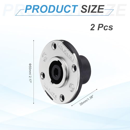 Conector RCA hembra tipo jack 4 polos 5 piezas miniatura 2