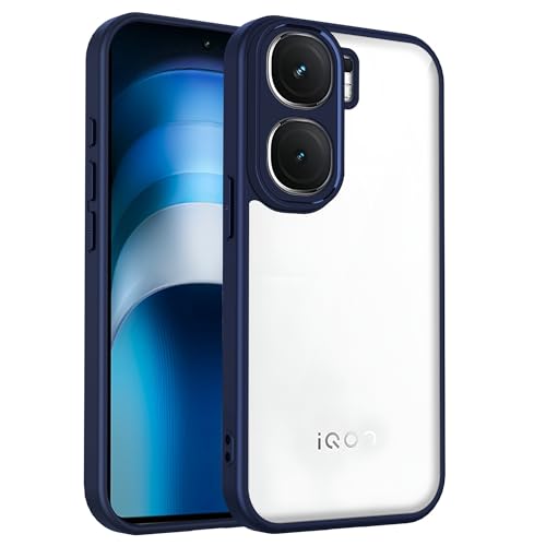 Lucyliy vivo iQOO Neo 9 Pro�t�H���P�[�X ����� �A���`�t�H�[�� [�����K���X�X�N���[���v���e�N�^�[�t��] �u���[