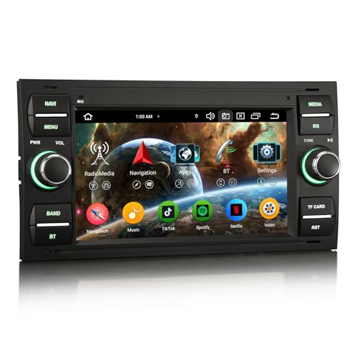 ✪【Wireless Apple CarPlay e Wireless&Wired Android Auto & DSP】Consente agli utenti di effettuare telefonate e ascoltare musica. Basta collegare il tuo iPhone a questa unità tramite Bluetooth per utilizzare CarPlay o collegare il tuo telefono Android tramite Bluetooth/USB per utilizzare Android Auto. Questa autoradio ha anche un amplificatore DSP integrato. L'equalizzatore a 32 bande si adatta al tuo gusto e all'ambiente di ascolto, portando l'effetto sonoro perfetto nella tua auto.